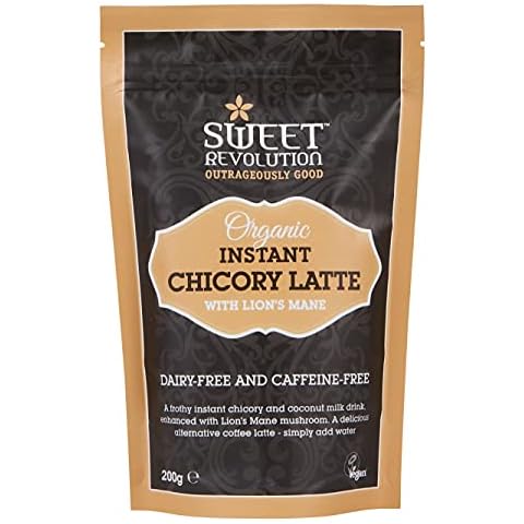 Sweet Revolution Organic Instant Chicory Latte with Lion's Mane 200g Pouch. Dairy Free Cover