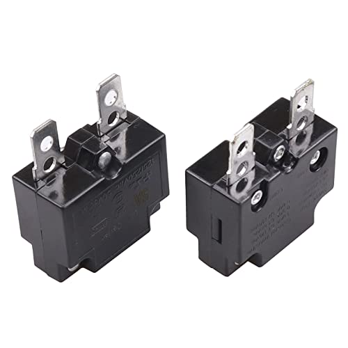 Zookoto 2Pcs 5A Automatic Thermal Circuit Breaker Thermal Overload Protector 5Amp L2 Series 125-250V Ac 50V Dc Automatic Reset Relay Fuse Thermal Switch Circuit Breaker Current Overload Protector #TOP2