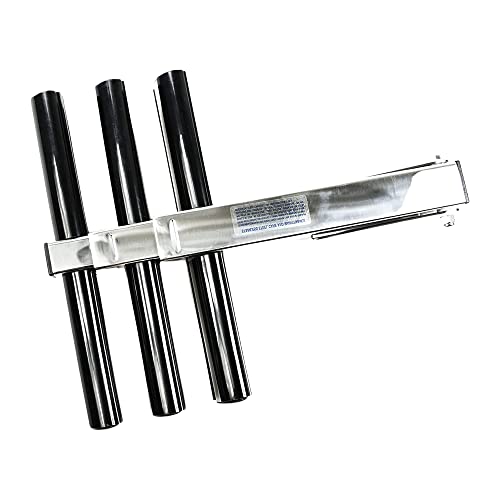 Marine City 3-Step Telescoping Ladder – Stainless Steel, Flip-Up, Anti-Slip, 3-5/8” Deployed Length, 13-1/2” Width, for Marines, Boats, Ships, Yachts (Pack of 1)