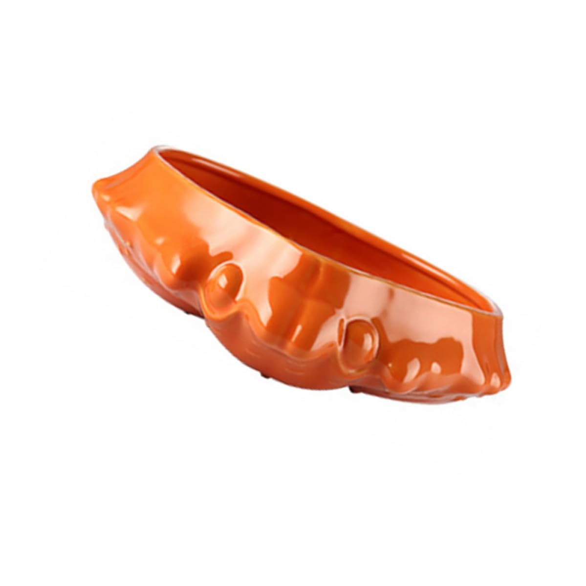 Bol en céramique crabe orange pour apéritifs en famille