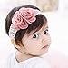 Produktbild Deniferymakeup Baby Mädchen Kopfbedeckung Chiffon Blume Stirnband elastisch Spitze Handarbeit Haarband Haarschmuck
