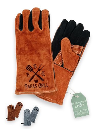 Gants de barbecue en cuir personnalisés, une idée cadeau unique pour l'anniversaire de papa
