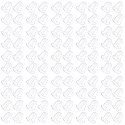 100 Piezas Cierres de plástico para Pendientes de Goma,Seguridad...
