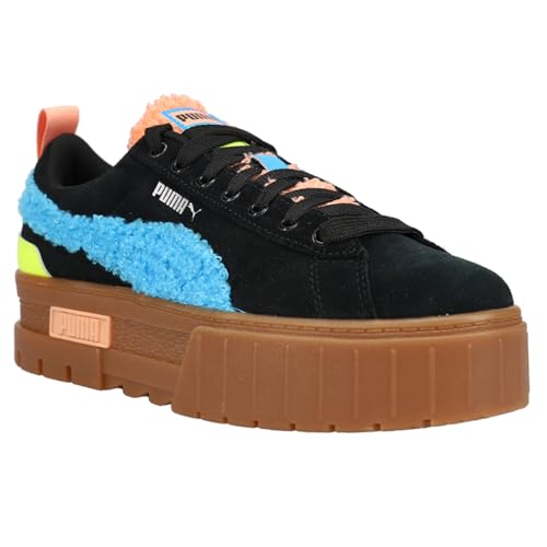 PUMA Womens Mayze Cuddle Lace Up Sneakers Shoes Casual - Black2
