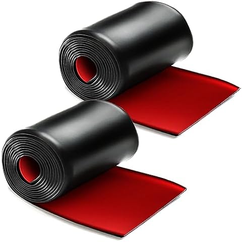 muekzru 2pcs 7.2ft*5.1in Side Skirts for Cars Universal,Universal Rubber Anti-Scratch Side Skirts Edge Guards.Protector for Sedans, Truck, SUV Before and After Bumper Multifunction Protector Cover