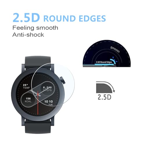 Aemus Screen Protector Compatible for CMF Watch Pro 2 Smartwatch (3 Pack) Clear Tempered Glass protective film by Aemus - Image 3