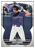 Cole Carrigg RC 2023 Bowman Draft #BD-151 Pre ROOKIE NM+-MT Major Baseball Rockies