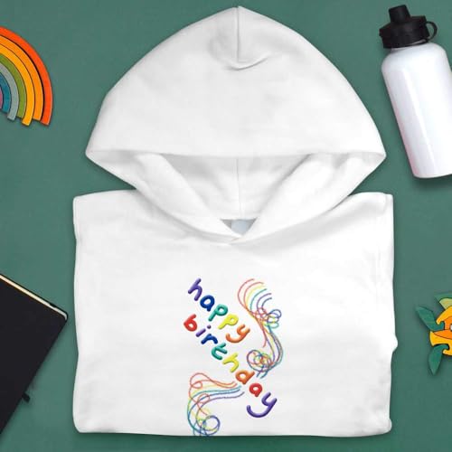 Azeeda 'Happy Birthday Rainbow ' Children's Hoodie/Hooded Sweater (KO050679)3