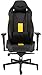 T2 Road Warrior - Fauteuil Gaming en Similicuir (Montage Facile, Ergonomique, Hauteur Réglable et Accoudoirs 4D, Siège Large et Confortable avec dossier Inclinable) Noir/Jaune