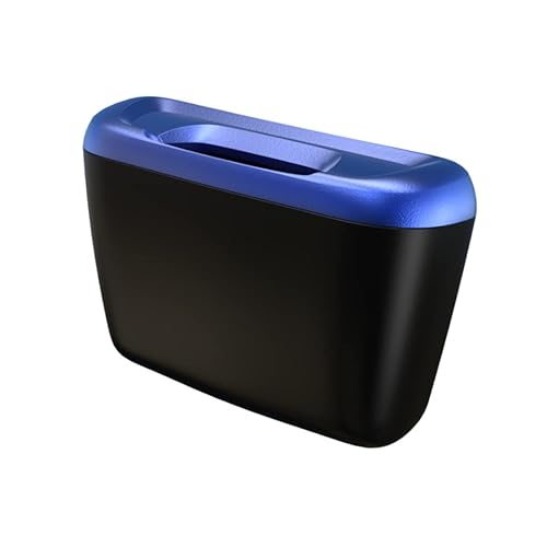 CIYODO Bolsa de basura para coche, bolsa de basura para automóvil, contenedor de basura lateral azul, basura portátil, universal para automóvil,