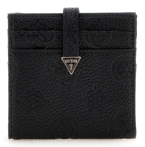 Porte-cartes GUESS Cresidia Tab Card Case Black en cuir synthétique noir chic