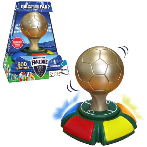 Fanzone (Version française), Jeu ludique et Amusant, 500 Questions sur Le Football, 2 à 5 Joueurs, pour Les Enfants à partir de 7 Ans, FAE00