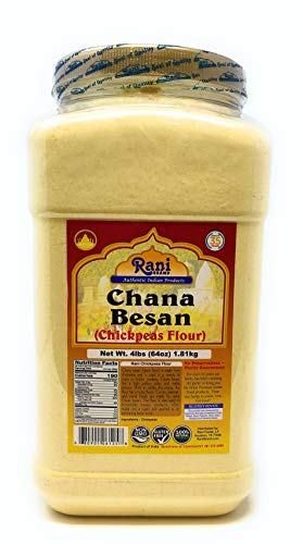 Rani Chana Besan - Chickpeas Flour, Gram (Pet Jar) 4lb (64oz) ~ All