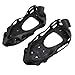 Snow Anti Slip Shoe Covers, Walk Traction Cleat 24 Spikes Wide Application for Various Terrains for Daily Outdoor Activities (L)