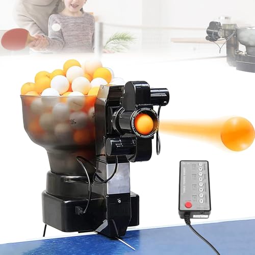 Machine à balles de ping-pong avec 36 rotations pour entraînement de tennis de table