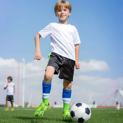 PANDANINJIA Kids Soccer Cleats Girls Boys FG/AG Unisex-Child Athletic Outdoor Football Shoes3