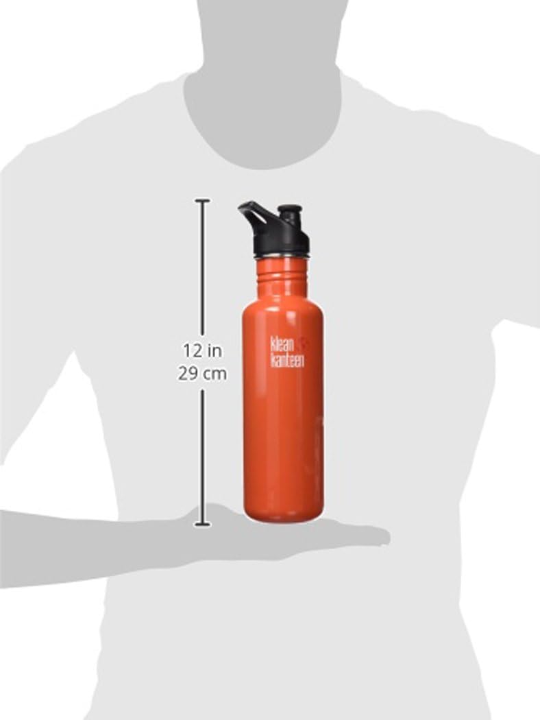 Klean Kanteen 27oz Kanteen Classic (w/ Sport Cap 3.0) Flame Orange
