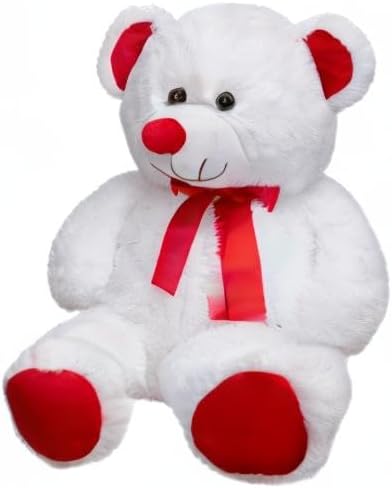 Huge Teddy Bear Stuffed Animal Giant Teddy Bear Plush with Red Ribbon Bow Plush Toy Gift for Girlfriend and Kids 36 inch White - Image 10
