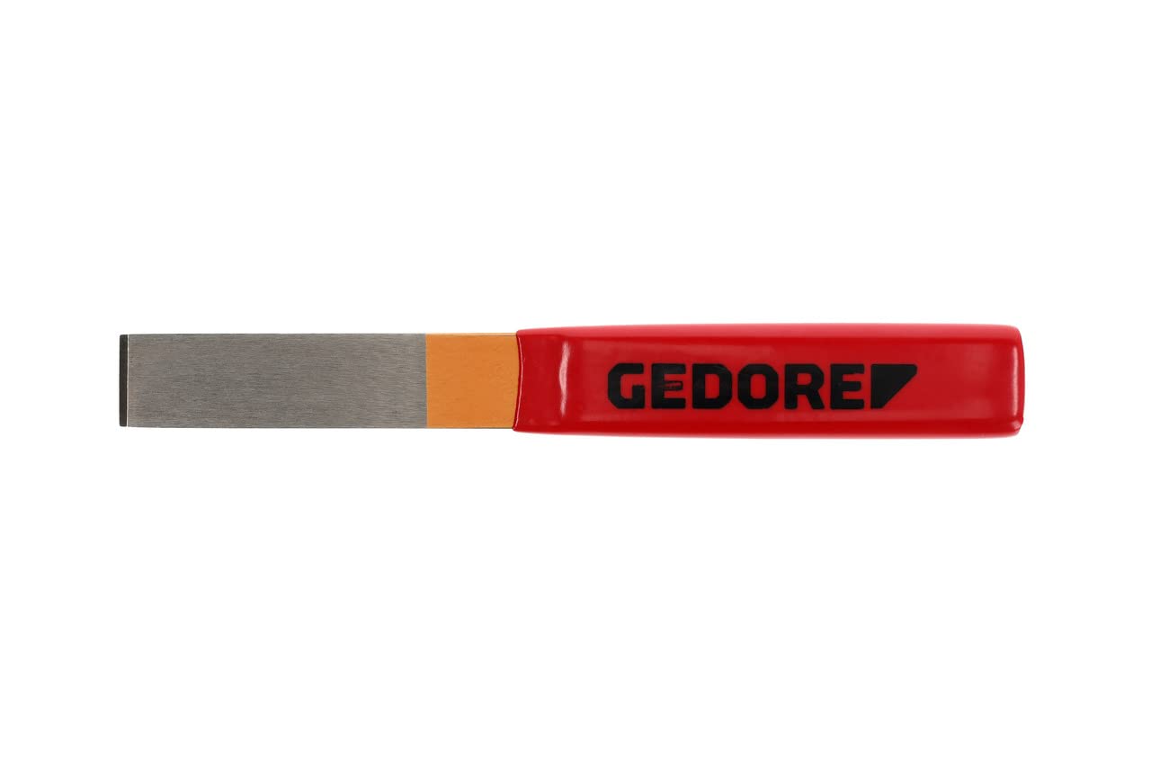 GEDORE Scalpello Elettricista, Scalpello Muratore, con Impugnatura di Plastica, Angolazione Punta 60°, Punta Larga 26 mm, Lungo 240 mm, Acciaio Temprato, 104 P
