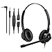 Produktbild Mairdi 2,5mm Headset mit Noise Cancelling Mikrofon Mono Telefon Headset CallCenter Festnetztelefone Kopfhörer für Panasonic Cisco SPA Siemens Gigaset Grandstream Polycom DECT Schnurlostelefon
