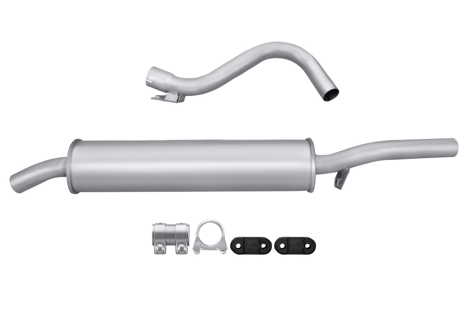 HELLA 8LD 366 028-501 Tłumik końcowy - Easy2Fit® Kit - z tyłu - dwuczęściowy - Komplet z elementami do montażu