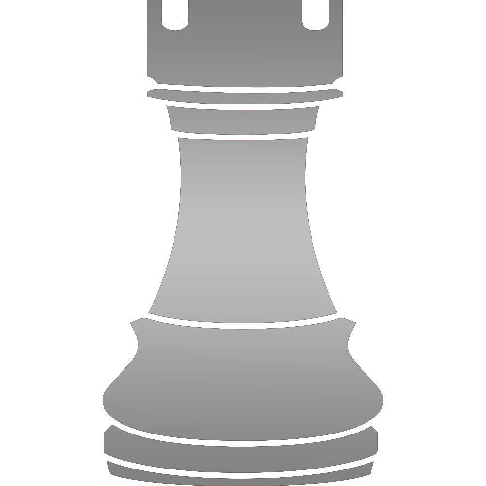 Rook Chess Pieces Player (Metallic Silver) (Set Of 2) Premium Waterproof Vinyl Decal Stickers For Laptop Phone Accessory Helmet Car Window Bumper Mug Tuber Cup Door Wall Decoration