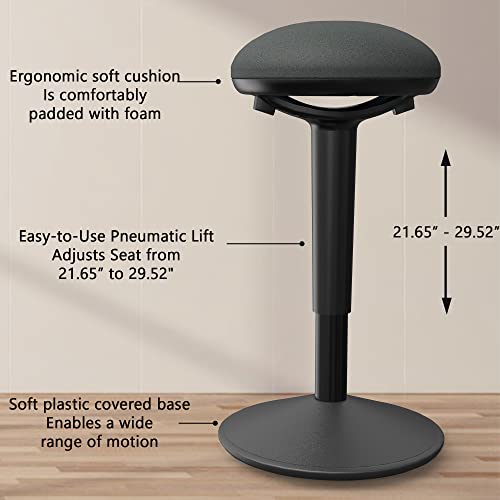 Image of Standing Desk Chair with 360-Degree Standing Desk Chair with Memory Foam Seat Cushion, Lightweight & Flexible