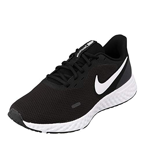 Nike Men's Revolution 5 Wide Running Shoe, Black/White-Anthracite, 12 4E US