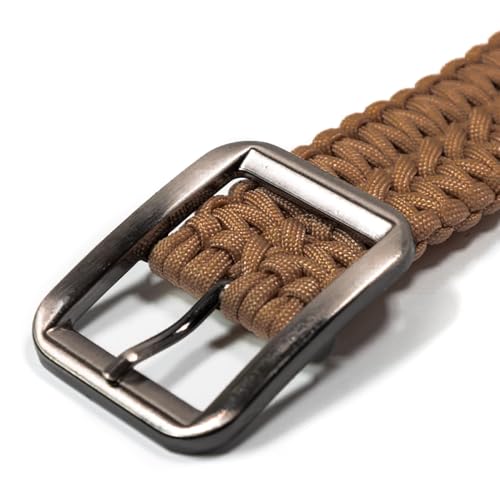 ASR Outdoor EDC Survival 550 Paracord Belt with Stainless Buckle, 52 inch (3 Colors)4