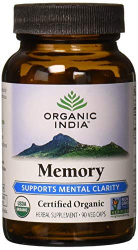 Organic India, Memory Organic, 90 Veggie Capsules