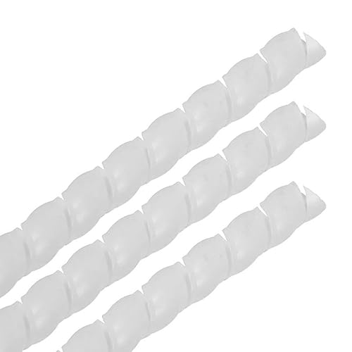 2M 8/10/12mm �P�[�u���ی�X���[�u �X�p�C���������t���L�V�u�����C���[�I�[�K�i�C�U�[ �≏�X���[�u ���C���[�������v���e�N�^�[(WHITE,8MM_2M)