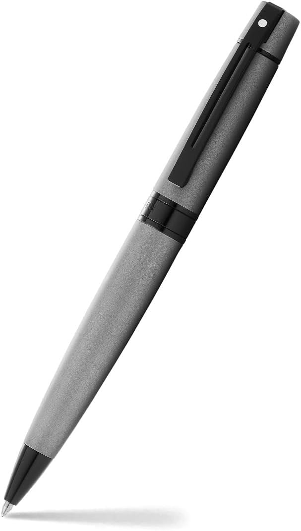 Sheaffer Gift 300 Lacquer Ballpoint Pen – Matte Grey with Polished Black Trim