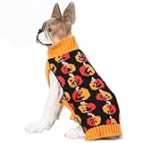 BOBIBI Pet Clothes The Halloween Pumpkin Cat Dog Sweater, Dog Knitwear, Dog Apparel, Pet Sweatshirt