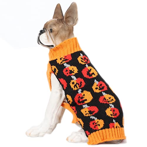 Bobibi Pet Clothes The Halloween Pumpkin Cat Dog Sweater, Dog Knitwear, Dog Apparel, Pet Sweatshirt #TOP1