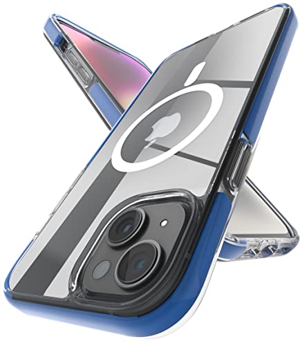Image of Vaku Luxos Guard MagPro for iPhone 14 Cover Case, 10 Feet Drop Protection, Shockproof, Scratch Resistant, Slim, Thin Compatible with MagSafe iPhone 14 Back Cover - Dark Blue