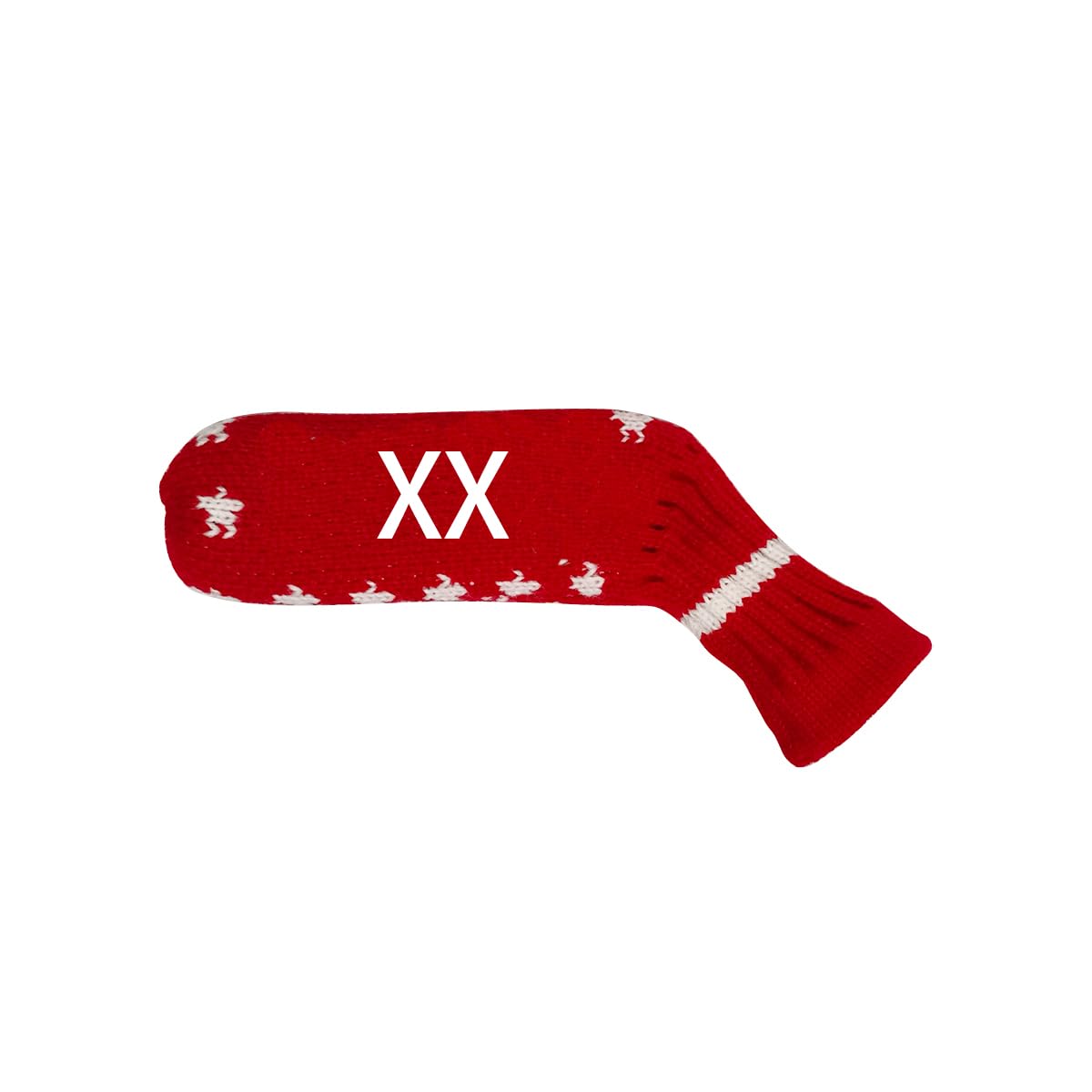 Scott Edward 1PCS Golf Knitted Blade Putter Cover,Double Layers knit,Cute and Soft Acrylic Fabric,Single/Double Sided Customization(Red Star)