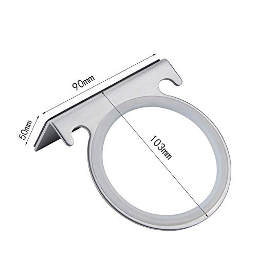 Support suspendu sèche-cheveux haut de gamme en acier coloris nickel - 5