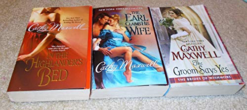 Cathy Maxwell: 3 book Set: Softcover: The Groom Says Yes: The Earl Claims His Wife: In The Highlander's Bed: Very Good