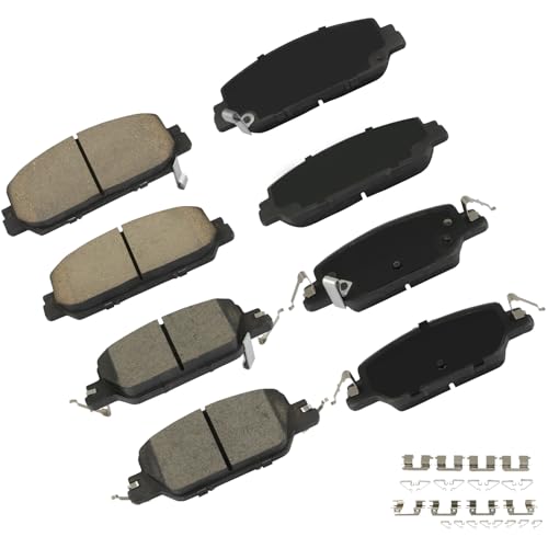 Image of cciyu D2036 & D2037 Front & Rear Ceramic Disc Brake Pads Kit For Honda CR-V 2017-2022