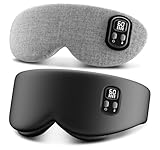 Anydance Heated Eye Mask - Cordless Eye Mask for Dry Eyes, Eye Relief, Improved Sleep, Timed Shutdown, 4 Temperature, Washable Eye Heating Pad for Travel, Removable for Cleaning - Black