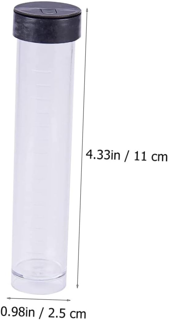 Homoyoyo 30 Pcs Beads Storage Containers Transparent Tubes with Lid for Liquid Craft Supplies Lightweight and Space Saving Design for Easy Organization
