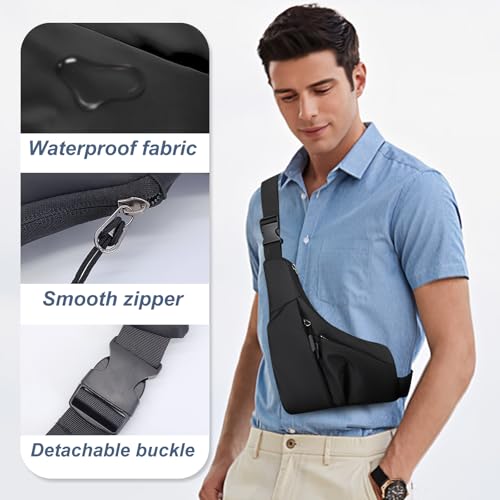 Crossbody Bag for Women Men, Anti-Theft and Splash Proof Outdoor Sling Bag with Adjustable Shoulder Straps3