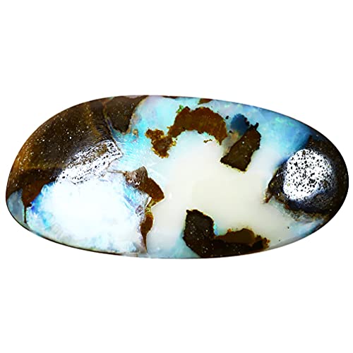 Opale rocheuse Boulder naturelle 14.57 ct pour remplacer une gemme synthétique sans éclat