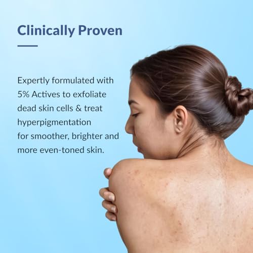 Image of Fixderma Nigrifix Exfoliating Body Wash with 5% Actives (Lactic Acid, Glycolic Acid, Niacinamide Acid & Vitamin E) | Gentle Exfoliating Shower Gel | Improves Skin Tone | Body Wash Shower Gel - 200ml