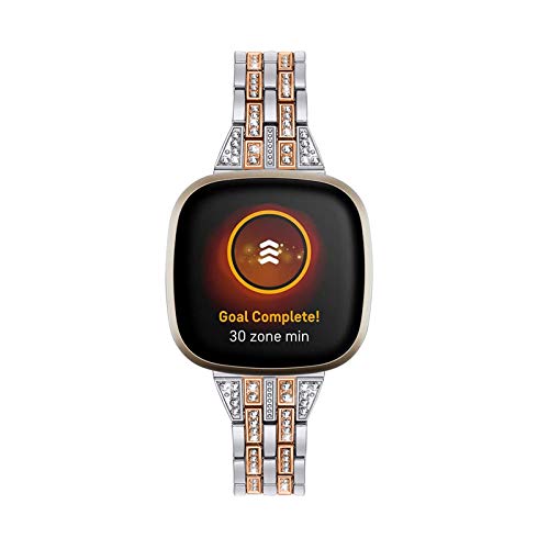 Correa de acero inoxidable para Fitbit Versa 3 miniatura 2