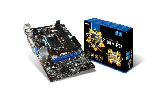 MSI H81M-P33 MATXマザーボード 第4世代Coreプロセッサ(Haswell)対応 日本正規代理店品 MB2047 H81M-P33 rdzdsi3 41YnEweMadL.jpg