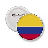 Button Mit Stift 58 MM - Flagge Kolumbien, 58mm, Kunststoff