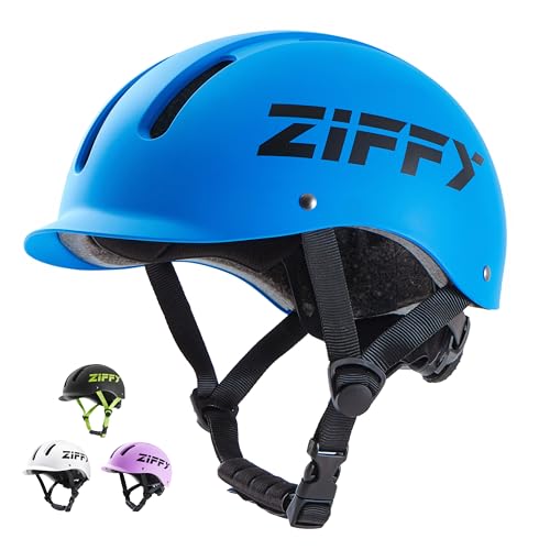 ZIFFY Kids/Toddler Bike Helmet, Adjustable, Lightweight, Safety Certified Scooter Helmet for Boys & Girls with Washable Inner Lining, 2 Sizes, 4 Colors – Fits Toddlers to Youth by Jova
