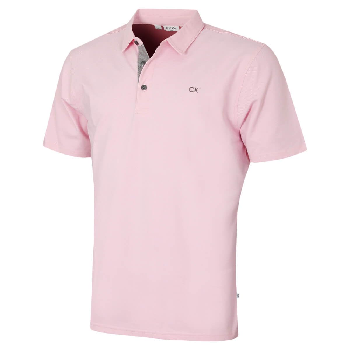 Calvin Klein Mens Prep Campus Oxford Polo Shirt - Baby Pink - XXXXL