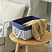 TcaFmac Cube Storage Bins, Containers for Organizing Basket for Gifts Empty,Shelves, Closet,Nursery Baby room 14(L) x 10(W) x 7(H) inches